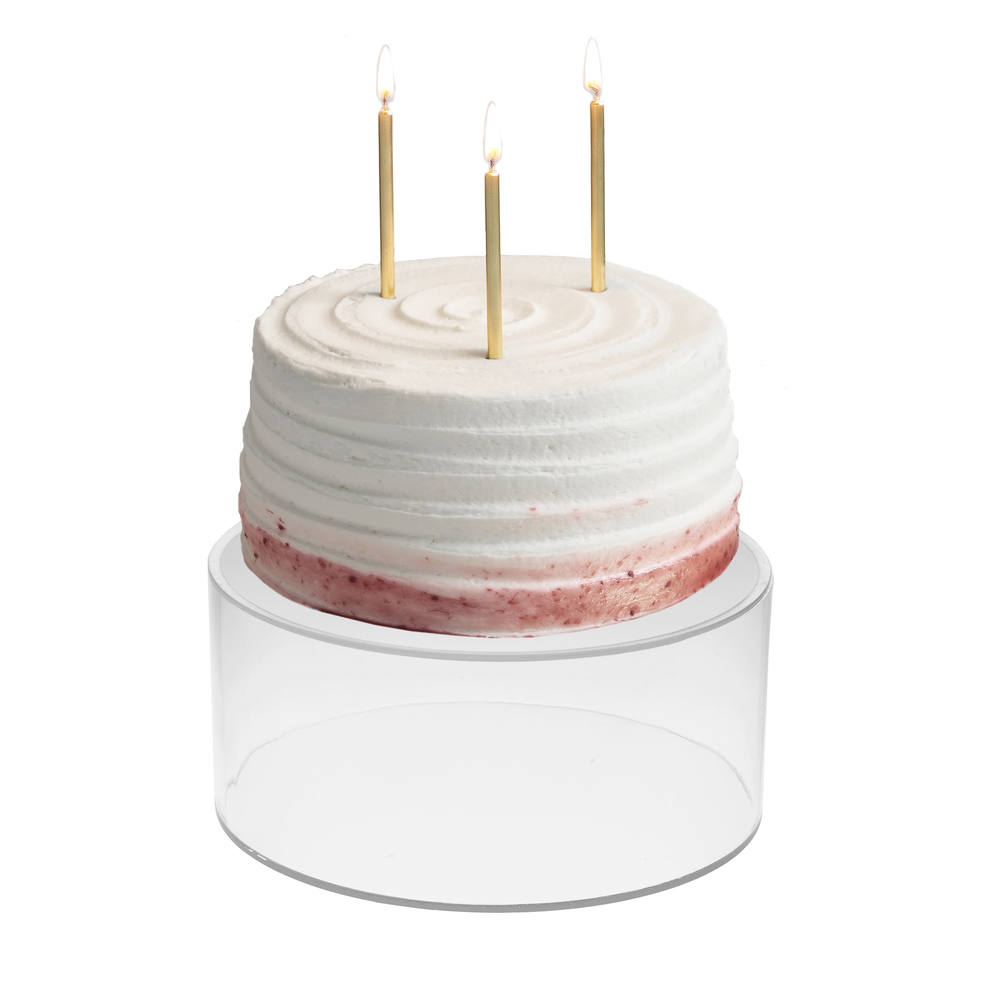 Way To Celebrate 8” x 3” Acrylic Cake Stand, Clear