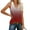 Red#5, variant on GaThRRgYP Tank Tops for Women Plus Size,Women Tops Summer T-Shirts,Ladies' Loose and Casual New Gradient V-neck Sleeve with Side Slit Casual Fashion Top Purple S