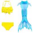 thumbnail image 1 of Traje de baño de cola de sirena Traje de baño de sirena Ropa de sirena Bikini Ropa infantil de moda linda sirena, 1 of 5