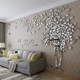 thumbnail image 1 of Etiqueta De La Pared 3D DIY Árbol Tatuajes De Pared Arte De La Pared Etiqueta Murales Decoración De La Pared Para El Hogar Navidad Dormitorio, Pasillo, Escaleras, Habitación Del Bebé, Guardería Plata, 1 of 5