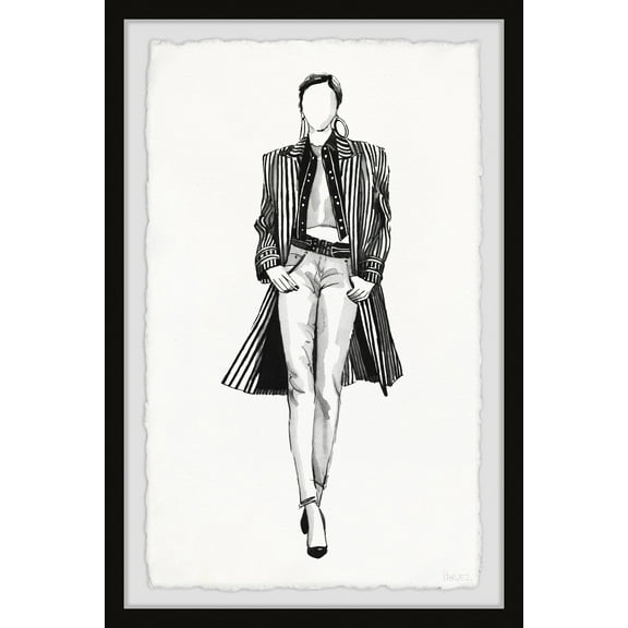 Parvez Taj Jeans & Coat Framed Wall Art