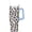 color-435, variant on Leak Proof 40oz Paisley Tumbler Hot Cold Preservation with Handle, Vacuum Insulated Stainless Steel Travel Mug with Flip Straw Lid