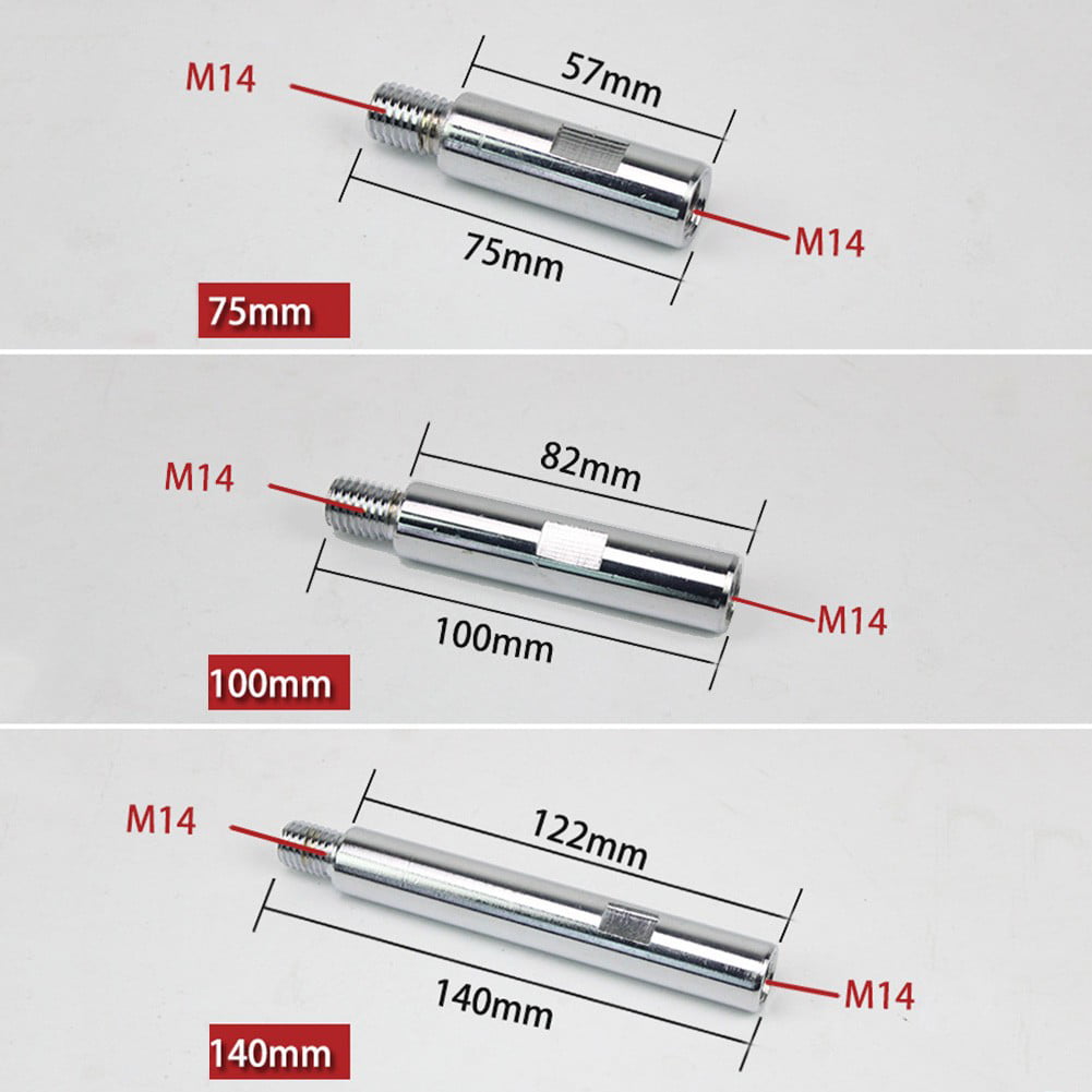 Details about   For M14 Grinder Extension Rod Polisher Metal Shaft For Car Polishing Tool 