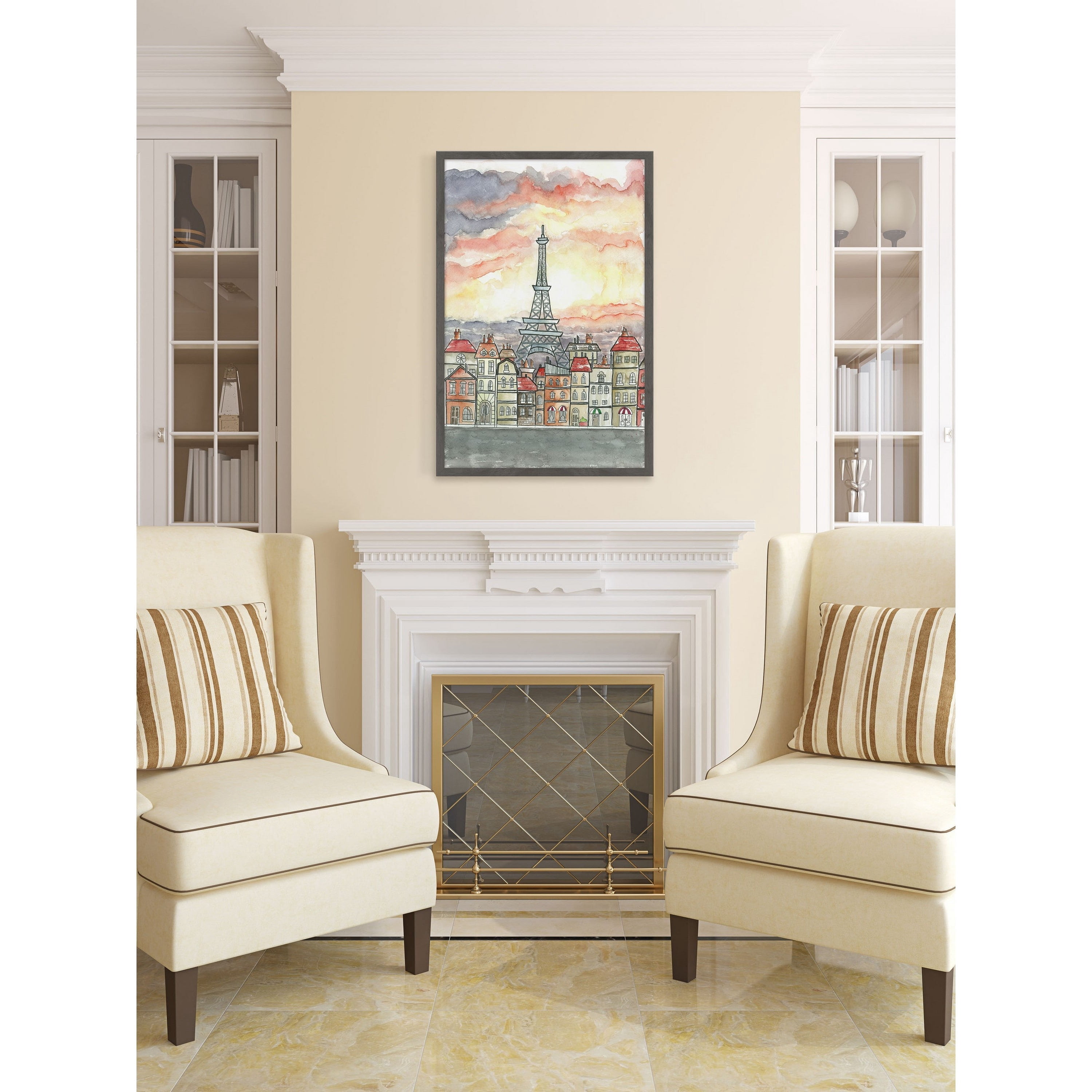 "Good Morning Paris" Framed Painting Print