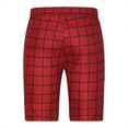 thumbnail image 5 of Yaoyar Men's Plaid Dress Shorts Stretch Chino Shorts Bussiness Casual Button Suit Shorts Short Pants with Pockets, 5 of 5