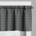 thumbnail image 3 of Ambesonne Antique Valance Pack of 2, Creative Vintage Trellis, 42"X12", Grey and Dark Grey, 3 of 5
