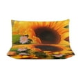 thumbnail image 3 of Oil Painting of Sunflowers Bedding Set with Zipper Closure for Girls & Boys, 3 of 6