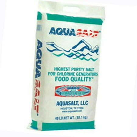 Salt Pool Chemicals - AquaSalt Swimming Pool and Spa Chlorine Generator Salt - 40 Pounds