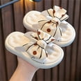 thumbnail image 2 of QIPOPIQ Bowknot Toddler Slides Slipper Unisex Child Boys & Girls Slide Sandals for Kids Flip Flops Comfy Shower Slippers Beach Garden Shoes Clearance, 2 of 3