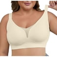 thumbnail image 2 of Chbgutlmr Jelly Bras for Women Wireless Seamless Supportive Adjustable Strap Smoothing Bras Casual Comfy Full Coverage Bralette, 2 of 9