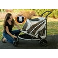 thumbnail image 2 of Pet Gear NO-Zip Stroller, Push Button Zipperless Dual Entry, for Single or Multiple Dogs/Cats, Pet Can Easily Walk in/Out, No Need to Lift Pet, 2 of 7