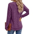thumbnail image 5 of Fantaslook Long Sleeve Shirts for Women Lightweight Fall Sweaters Dressy Casual Tunic Tops, 5 of 9
