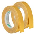thumbnail image 1 of Doble Cara Adhesiva Cinta, 25mm 20m/65,6 Pies Adhesiva Tela Malla Tejido para Alfombras Tapetes, Amarillo 2 Rollo Unique Bargains Cinta de tela, 1 of 5