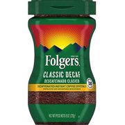Folgers Classic Roast Instant Decaffeinated Coffee, 8 Ounce Jars (Pack Of 6)