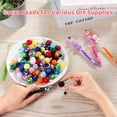 thumbnail image 2 of 100 PCS Perles d'Artisanat, 0,8 Pouces Rond Strass, Acrylique, Perles de Résine pour Stylos, Perles de Bijoux Colorés Bricolage Faisant des Fournitures, 2 of 5
