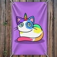 thumbnail image 3 of Unicorn Cat with Rainbow Calico Markings Home Business Office Sign, 3 of 3