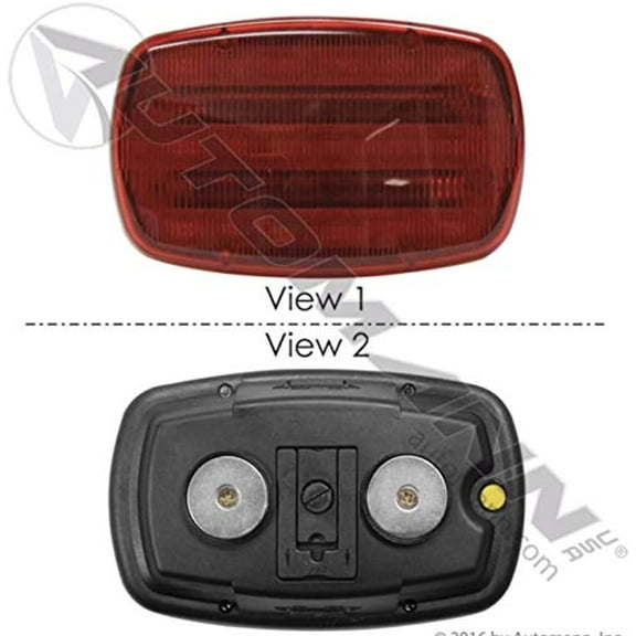 WARNING LIGHT LED MAGNETIC AMBER (RED)