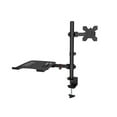 thumbnail image 1 of Dual LCD Monitor Desk Mount Fully Adjust Stand With Extra Laptop Tray For Laptop Notebook Up To 17" And Screen Up To 32" ,Easy to Use, 1 of 7
