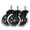 3pcs, variant on Office Rubber Chair Casters Replacement, 3 Inch Heavy-Duty Computer Gaming Desk Caster Wheels Smooth & Safe Rolling For ,Easy to Install