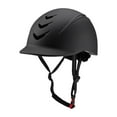 thumbnail image 1 of Casco para montar a caballo, casco de bicicleta, casco de ciclismo profesional con forro extraíble Negro, 1 of 9