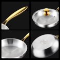316 Stainless Steel Frying Pan Wok Pan Nonstick Cooking Fried Steak Gas