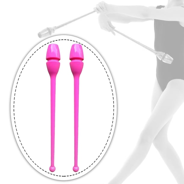Gimnasia Rítmica Conectable, Insertable, Portátil, Ligero, Práctica, Accesorios de Baile, Adecuado para Entrenamiento, Competición, Espectáculo, Adult Rosa