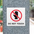 thumbnail image 4 of Do Not Touch Sign Self Adhesive Warning Sign Sticker Safety Label Sign Acrylic Do Not Touch Label, 4 of 9