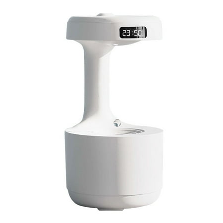 

2024 Cool Mist Humidifier Multifunction Smart Quiet High Capacity Countercurrent Water Droplet Humidifier for Office Bedroom White