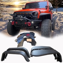MTNTOPCN Fender Flares OE Style Aluminum Front Inner Compatible for 2007-2018 Jeep Wrangler JK JKU 6 Pieces