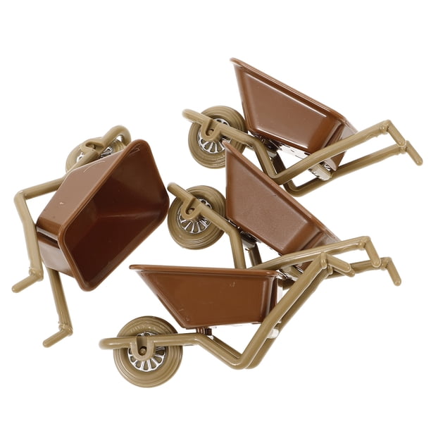6 Pcs Jouet de Brouette Miniature Mini Brouette Modèle Cour Jardin Accessoire 6 Pcs Jouet de Brouette Miniature Mini Brouette Modèle Cour Jardin Accessoire