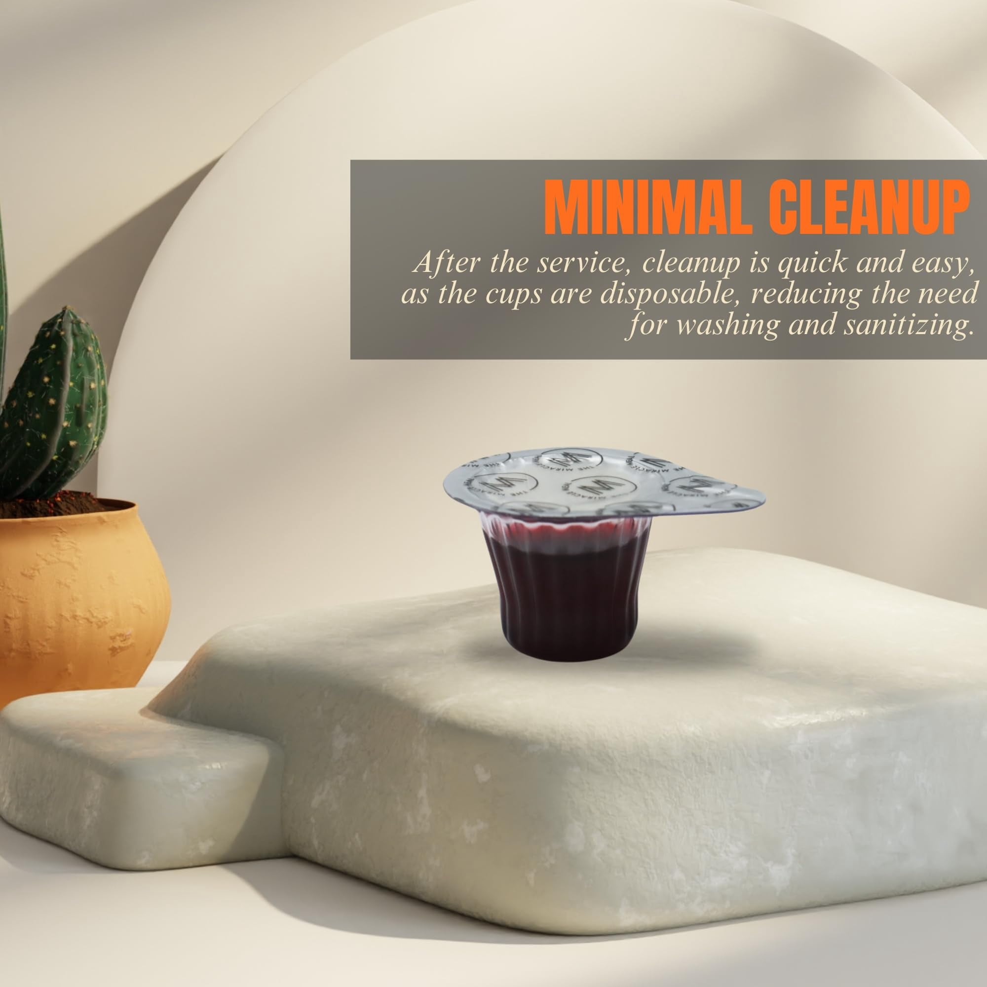 Discovery Products Pre-Filled Communion Cups with Larger Tab and Wafer Set - Box of 100 - Made with Concord Grape Juice & Wafer - Made in the USA