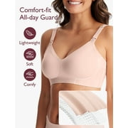 Momcozy Womens Maternity Seamless Ultra Comfort Hands-Free Pumping and Nursing Bra, Sizes S-3XL