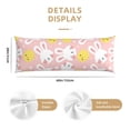 thumbnail image 2 of Naloa Rabbit And Chick Super Soft 20x60 Body Pillow Case,Long Side Hidden Zipper（PILLOWS ARE NOT INCLUDED）, 2 of 6