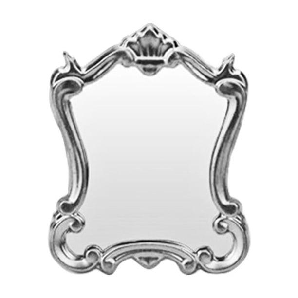 KAKOWELY Espejo europeo en miniatura, modelo retro, espejo de tocador, mini accesorio para muebles.