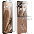 thumbnail image 1 of xixishop for Motorola Moto Razr+/Plus 2025 Screen Protector, [2+2+2 Pack] Inner Screen Flexible Film+ Camera Lens Protector+Back Screen Protector(Soft TPU),No Bubbles, Anti-Scratch, 1 of 1