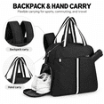 thumbnail image 6 of Pickleball Tote Bag for Women with Shoe Compartment, Fits 2 Paddles,PB02, 6 of 7
