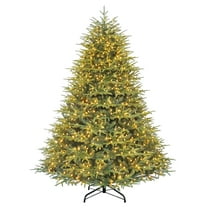 Puleo International 6.5' Pre-Lit Artificial Fraser Fir Tree with 800 Dual-Color LED Lights and a Fresh Christmas Tree Scent Dispenser