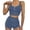 Blue, variant on Vedolay Pajamas For Women Set Womens 2 Piece Sweater Sets Summer Knit Tank Top and Shorts Sets,Blue L