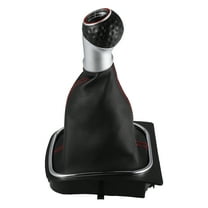 Unique Bargains Car Stick Shifter Knobs Cover Plastic Black 6 Speed Manual Gear Shift Knob for VW R32 2004 2008