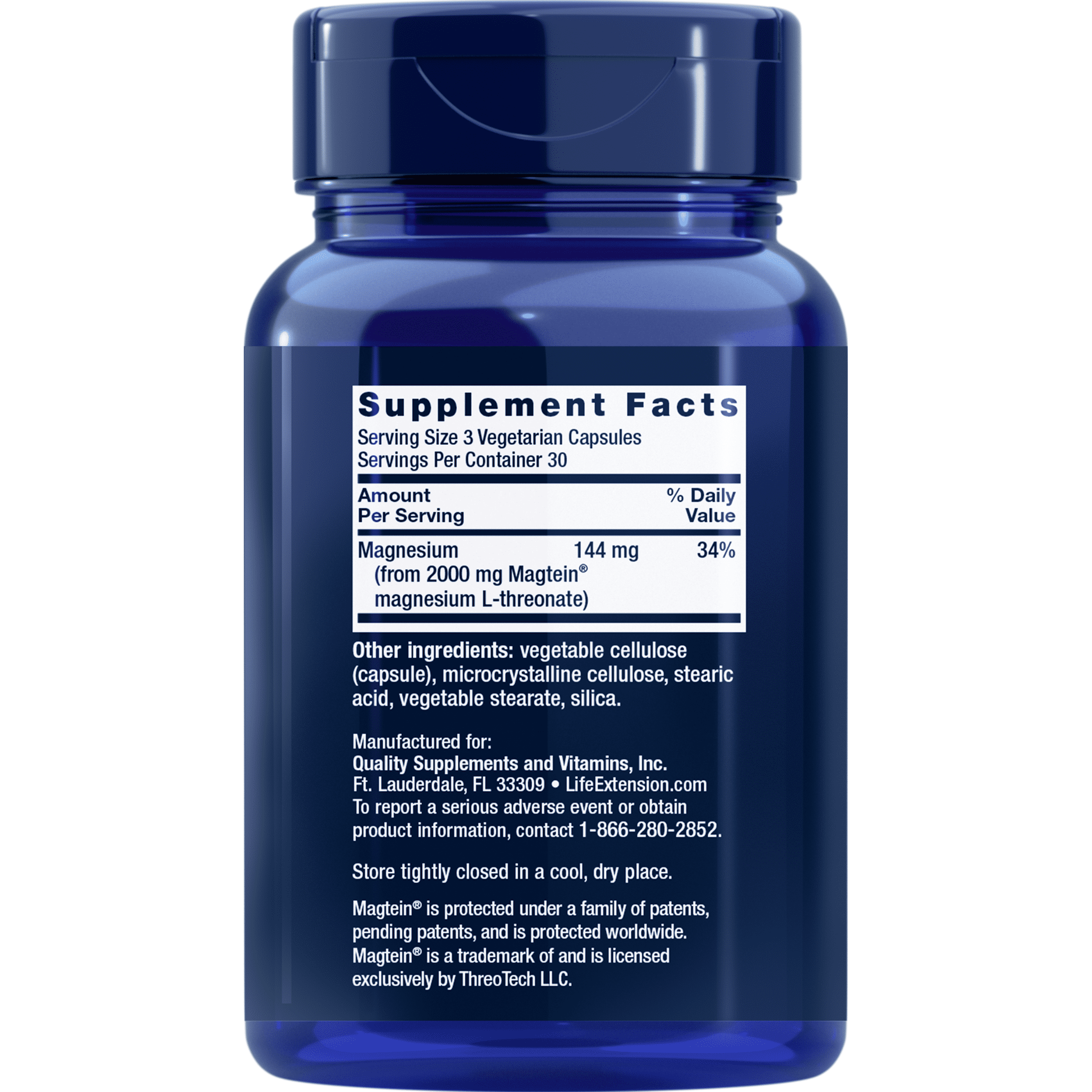 Life Extension, Neuro-Mag® Magnesium L-Threonate, 2000 mg of magnesium L-threonate, memory health, 90 capsules.