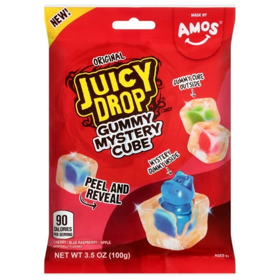Juicy Drop Gummy Mystery Cube Original 3.5oz Peg Bag