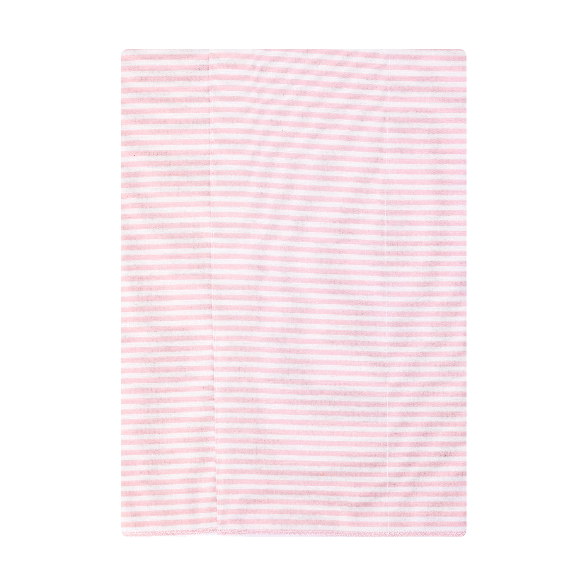 Hudson Baby Unisex Baby Cotton Poly Flannel Burp Cloths, Pink Mint Floral, One Size