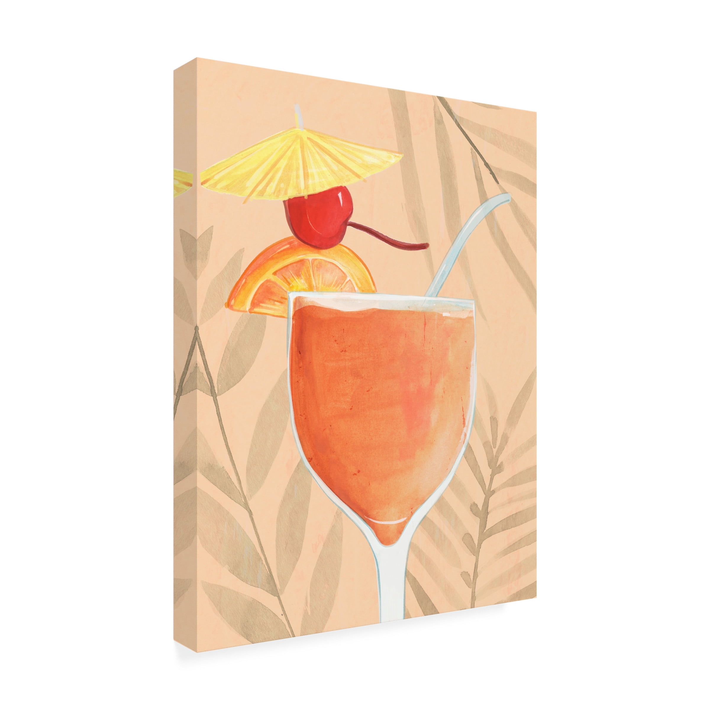 Annie Warren 'Tropical Cocktail I' Canvas Art