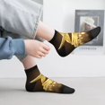 thumbnail image 2 of Fuzoiu Golden Glitter And Light Print Adult Socks, Crew Moisture-wicking Socks, Unisex Cushion Crew Socks,Casual Sports Ankle Socks, 2 of 7