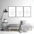 thumbnail image 2 of Wall Decor 3 Pieces God Grant Me The Serenity Canvas Painting Prints Art Serenity Courage Wisdom Poster Pictures for Living Room Home Decor with Wooden Inner Frame, 2 of 4