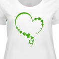 thumbnail image 4 of Inktastic St. Patrick's Day Shamrock Heart Women's Plus Size T-Shirt, 4 of 5