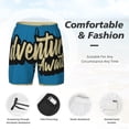 thumbnail image 3 of Naloa Adventure Awaits Print Men Swim Trunks with Compression Liner ,Board Shorts,Men's Swim Shorts with Drawstring and Elastic Waistband-XX-Large, 3 of 6