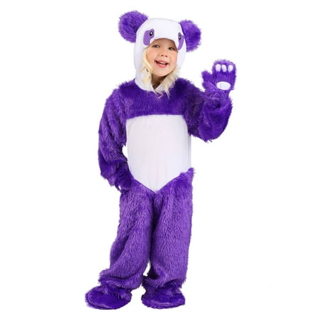 Furry Purple Panda Toddler Costume