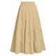 thumbnail image 5 of Vestido de Fiesta de Navidad de las Niñas de Verano Color Sólido Elástico de la Cintura Nudo Completo Falda Vestido Midi, Lindo Traje de Vacaciones, 5 of 8
