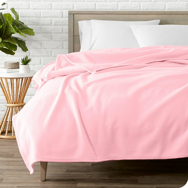 Bare Home Polar Fleece Bed Blanket Lightweight Premium Fleece Throw Light Pink Walmart